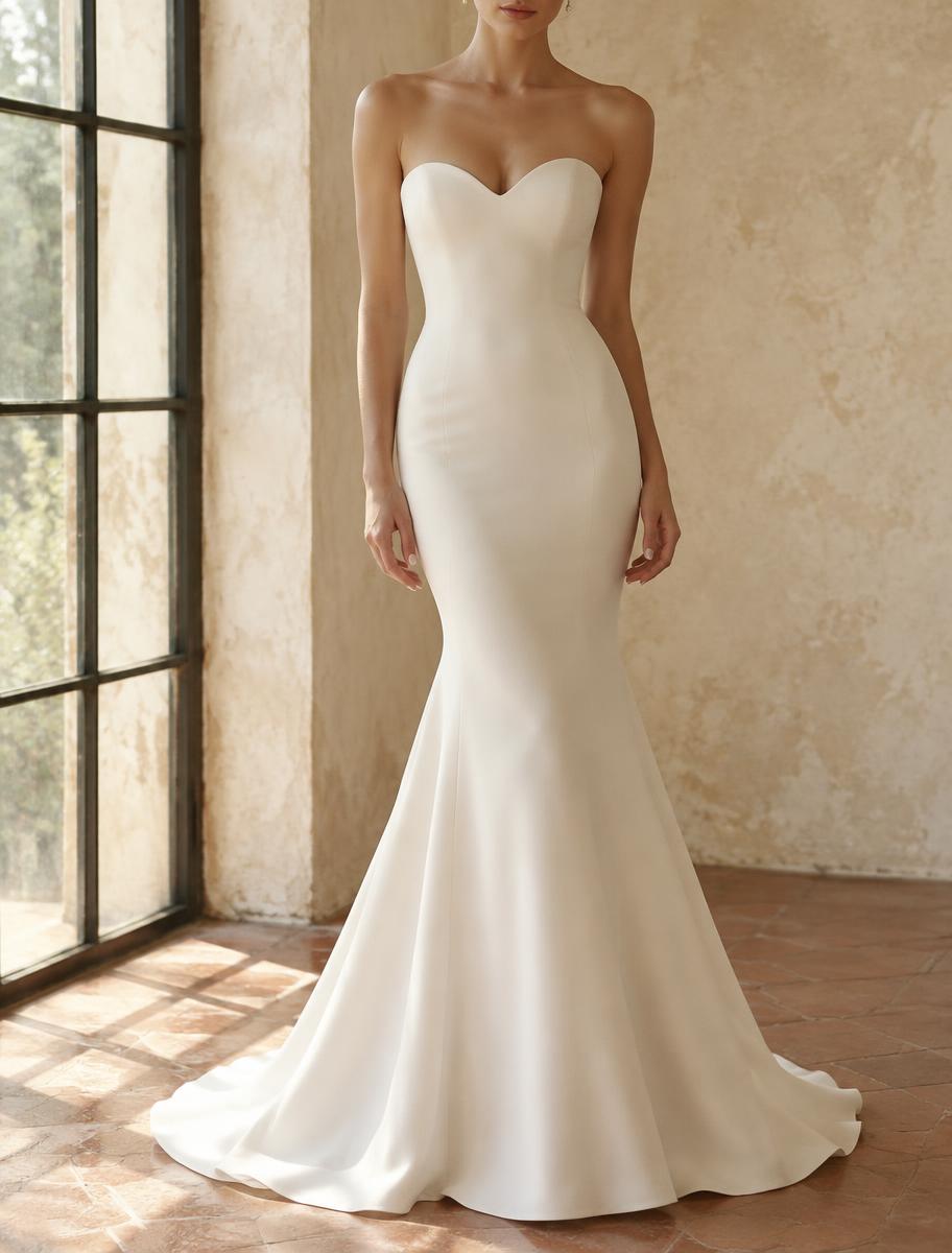 Sculpted curve bridal look